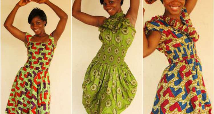 Dresses made by our students in Ghana